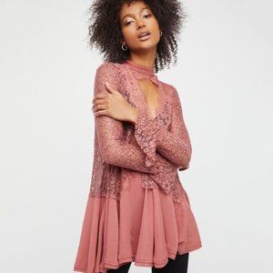 Free People Secret Origins Piece Lace Tunic | SZ L